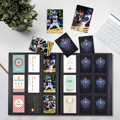 JIQEZNL card binder book like design combines style with portability