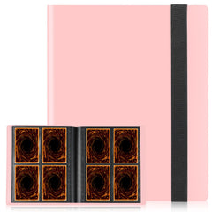 JIQEZNL card binder with thick covers and elastic strap for durable protection