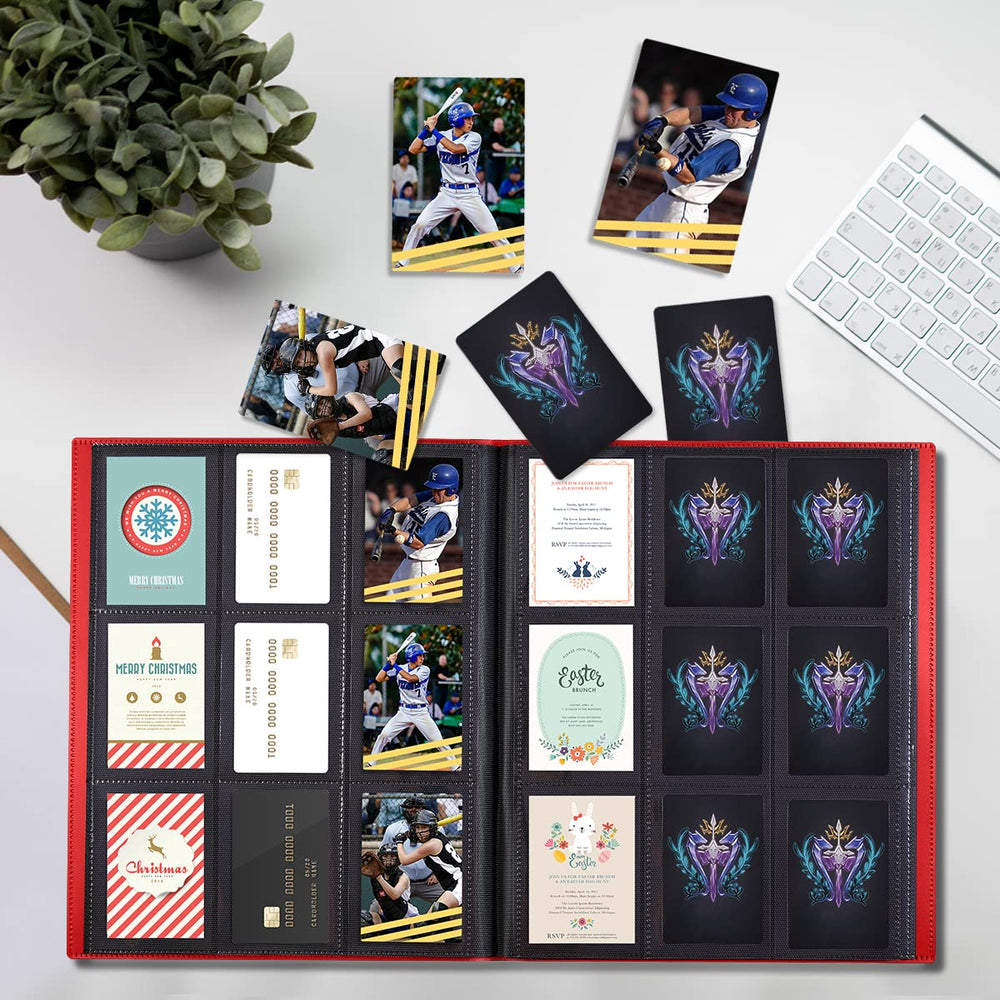 JIQEZNL premium clear sleeves hold cards safely without PVC.