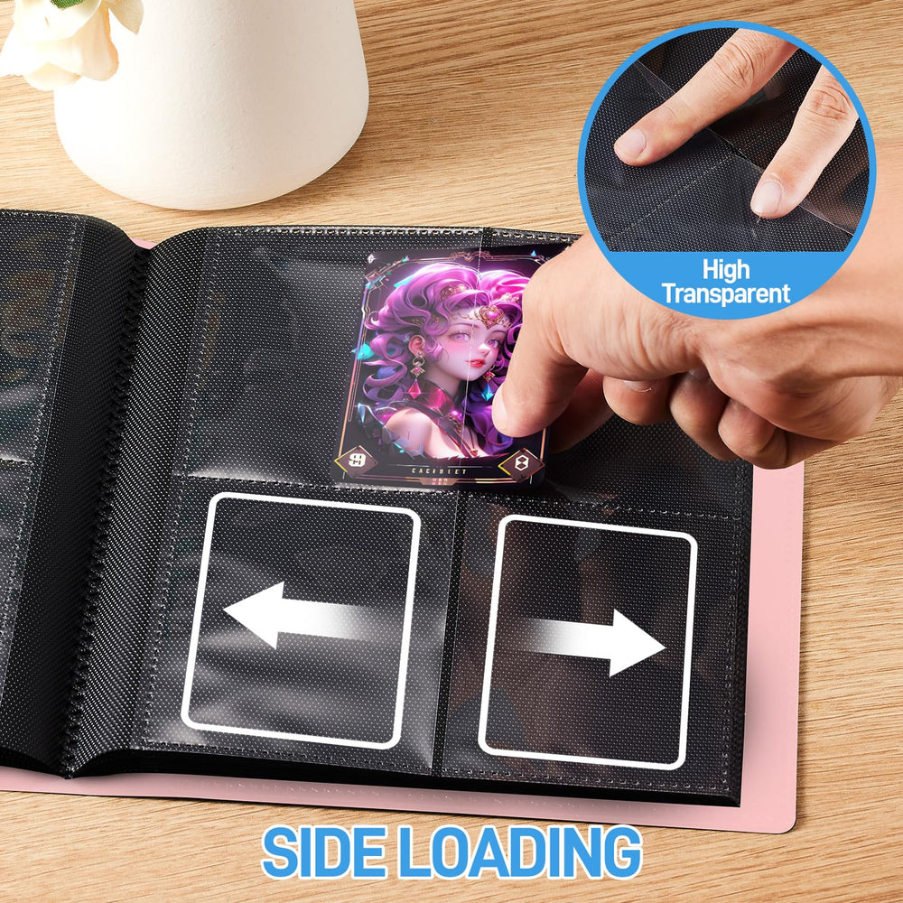 JIQEZNL side-loading pockets prevent cards from slipping when handled