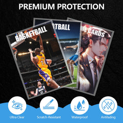 JIQEZNL sleeves protect cards from dust and fingerprints during transport.
