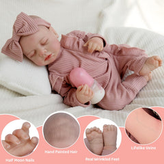 Jirachi reborn doll painted hair and lips add lifelike charm for dress-up