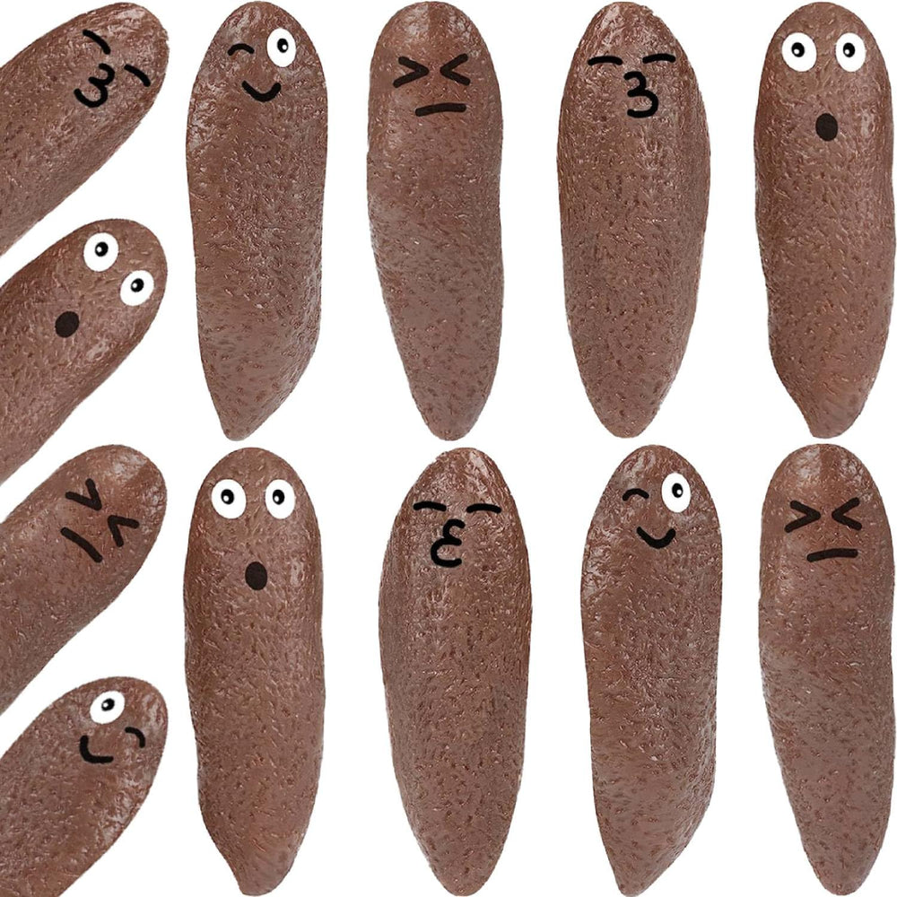 Jishi Poop Slingshot 12-pack on display, ideal as party prizes.