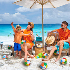 Jishi premium PVC beach balls durable and safe for kids.