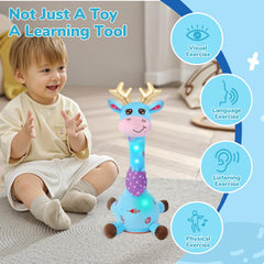 JISON21 recording and repeating feature helps babies recognize sounds and practice speech