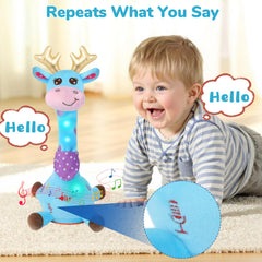 JISON21 blue giraffe design bright color appealing for nursery decor and comfort