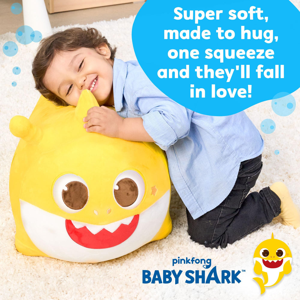 JITTERYGIT Baby Shark Bouncy Hopper close-up safety cover highlights soft, kid-friendly protection.
