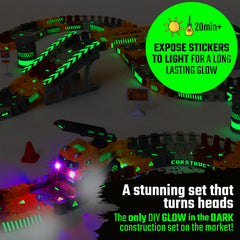 JITTERYGIT glow in the dark stickers lighting the construction set