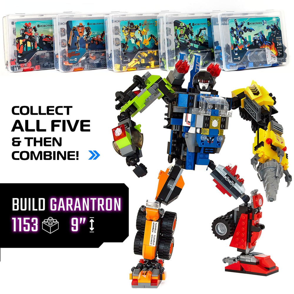JITTERYGIT Robotryx 238-piece set supports creative engineering and pretend play