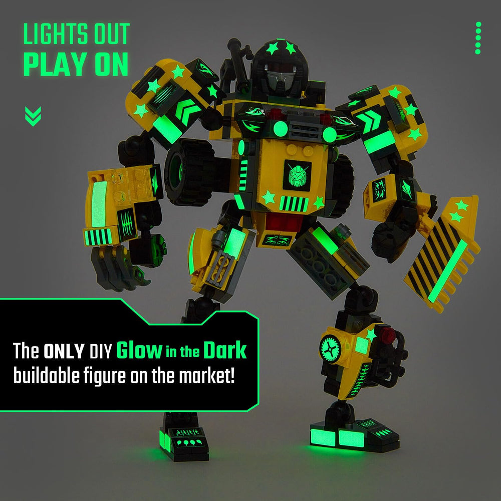 JITTERYGIT Robotryx 3-in-1 kit transforms into space mech, soldier, or car