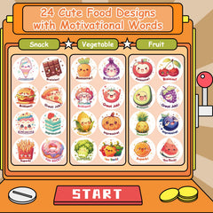 JIXZEN 3 Rolls Cute Food Stickers Pineapple design supports food recognition and playful arts projects