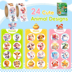 JIXZEN ocean-scene stickers with vivid sea creatures for crafts and rewards