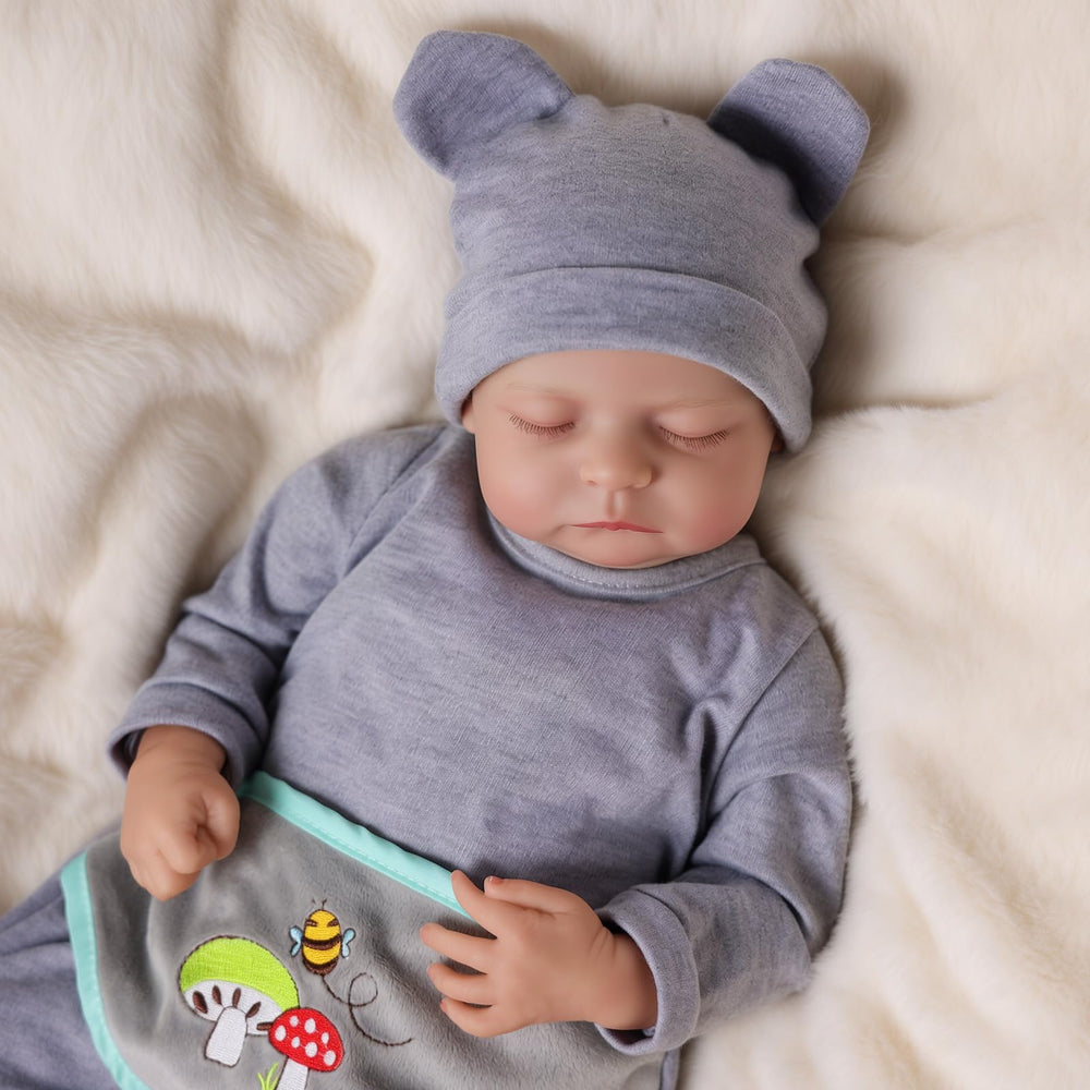 JIZHI reborn baby doll poseable body close-up reveals adjustable poses.