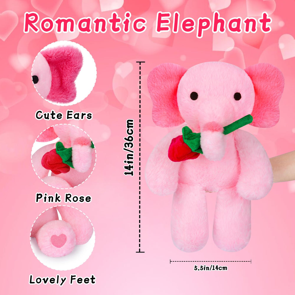 JIZWPOOM soft 14-inch plush texture, cozy companion for kids and adults.