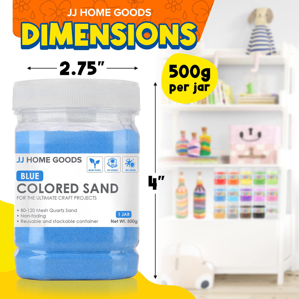JJ CARE sand used for wedding decor and colorful party accents