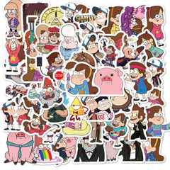 jjlin Gravity Falls stickers—fits backpacks, bikes, and bottles.