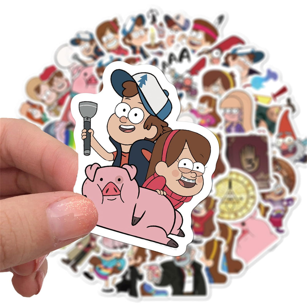 jjlin Gravity Falls stickers—laptop and gear decoration for personal flair.