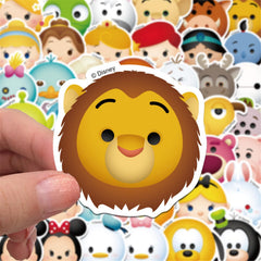jjlin mixed cartoon stickers on a water bottle protect surfaces with waterproof color