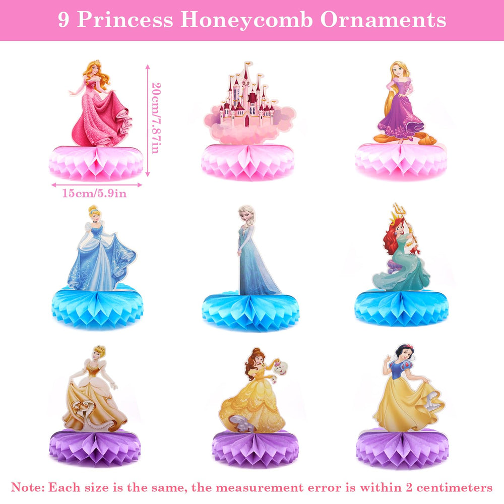 JJYHEHOT princess honeycomb centrepiece 2 brings a whimsical castle focal point to celebrations.