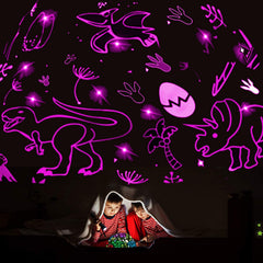 JKGIFTS dinosaur light powered by batteries or USB for flexible placement