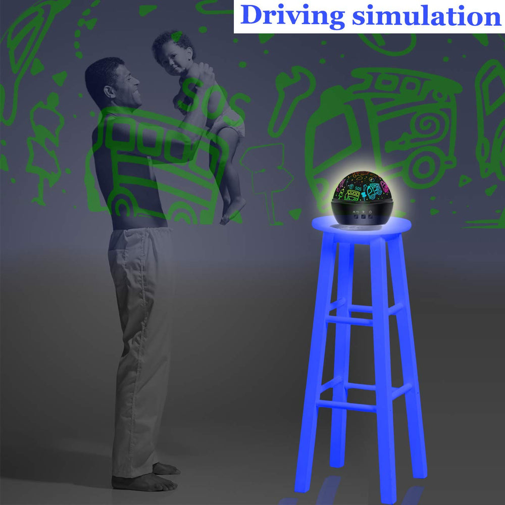 JKGIFTS Rotating projection with fixed or multicolor modes creates engaging bedtime rituals