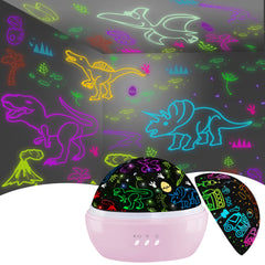 JKGIFTS dinosaur projection 2in1 car toy for imaginative playtime