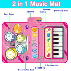 JKGIFTS Montessori musical toy for toddlers enhances hand-eye coordination and creativity