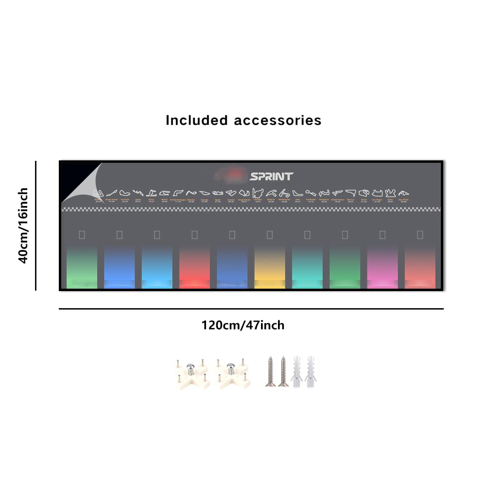 JKZUZU display wallboard side view, space-saving display for model cars