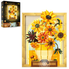 JMBricklayer Flowers Sunflower Bouquet with Lights glows softly, elevating living spaces with handmade craftsmanship.