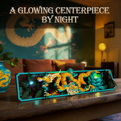 JMBricklayer Dragon tiles lotus light adds depth to the display