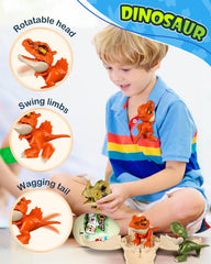 JMHACHY Spinosaurus figure with movable joints for action-ready display.