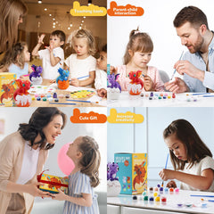 JMMICO Gift-ready dragon crafts kit ideal for birthdays and holidays.