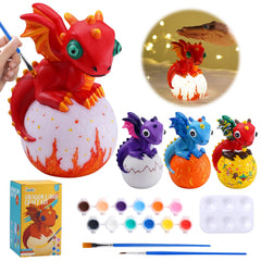 JMMICO Paint Your Own Dragon Lamp Kit with dragon wings for imaginative play.