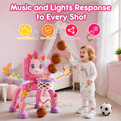 JMMICO toddler sports center music buttons illuminate playful sound responses