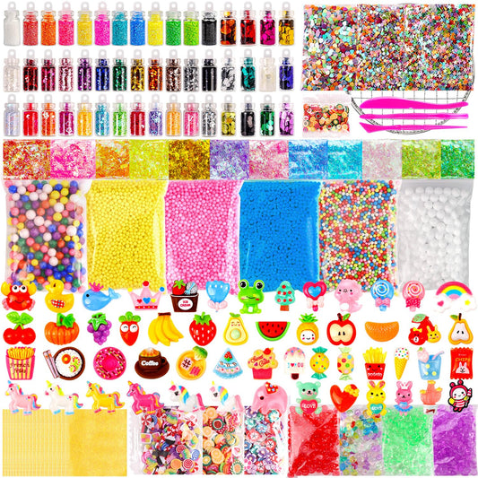 JMUQ slime charms collection for colorful, customizable slime projects