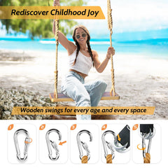 JMZOO wooden swing decor idea for living space