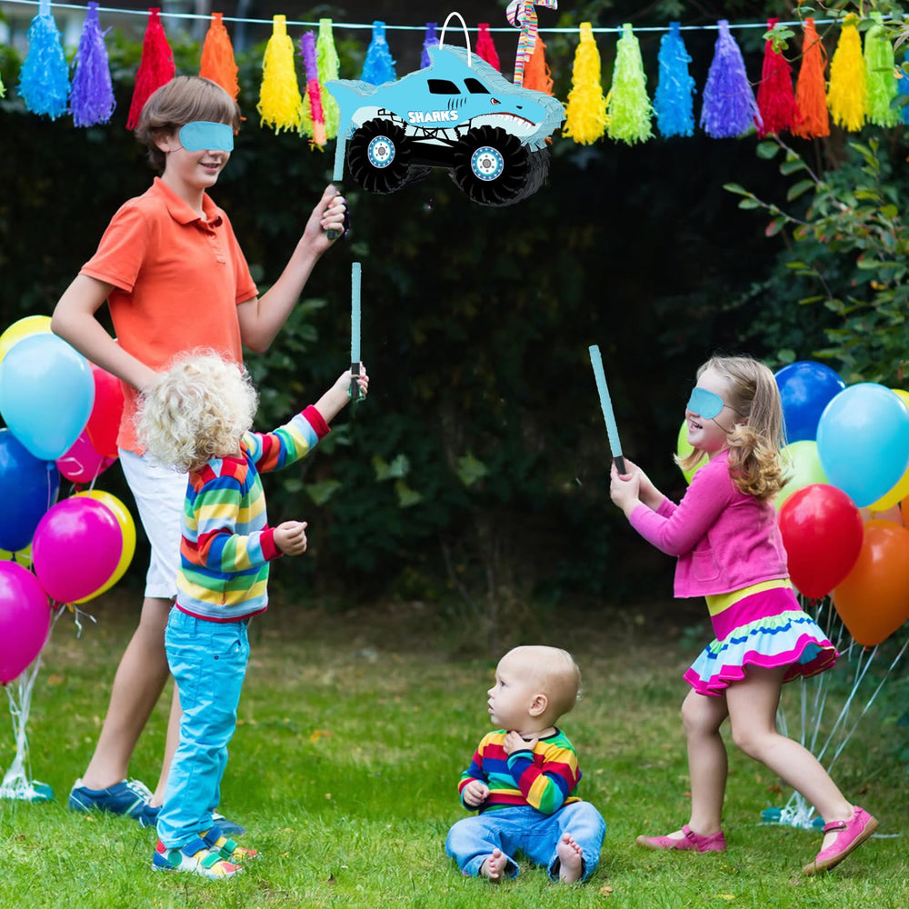 JOARHONAL kid-friendly pinata in action at monster truck party