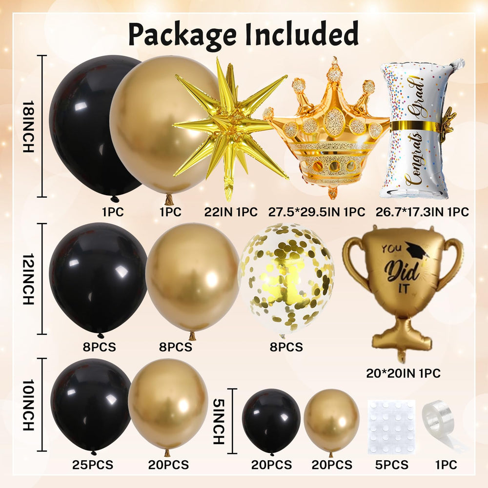 Jobkoo 25-inch diploma balloon ideal for photos and decor.