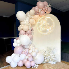 Jobkoo pink balloon arch garland kit for charming event decor and photos