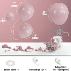 Jobkoo pink 12 inch balloons ideal for baby showers and decor accents