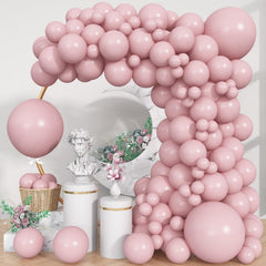 Jobkoo pink 18 inch balloons for elegant wedding arc and photo backdrop