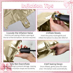 Jobkoo Sand White balloons 12 inch pairs with blush for boho chic
