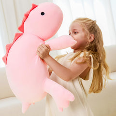 JOD soft polyester fabric with pink accents creates a snuggly companion.