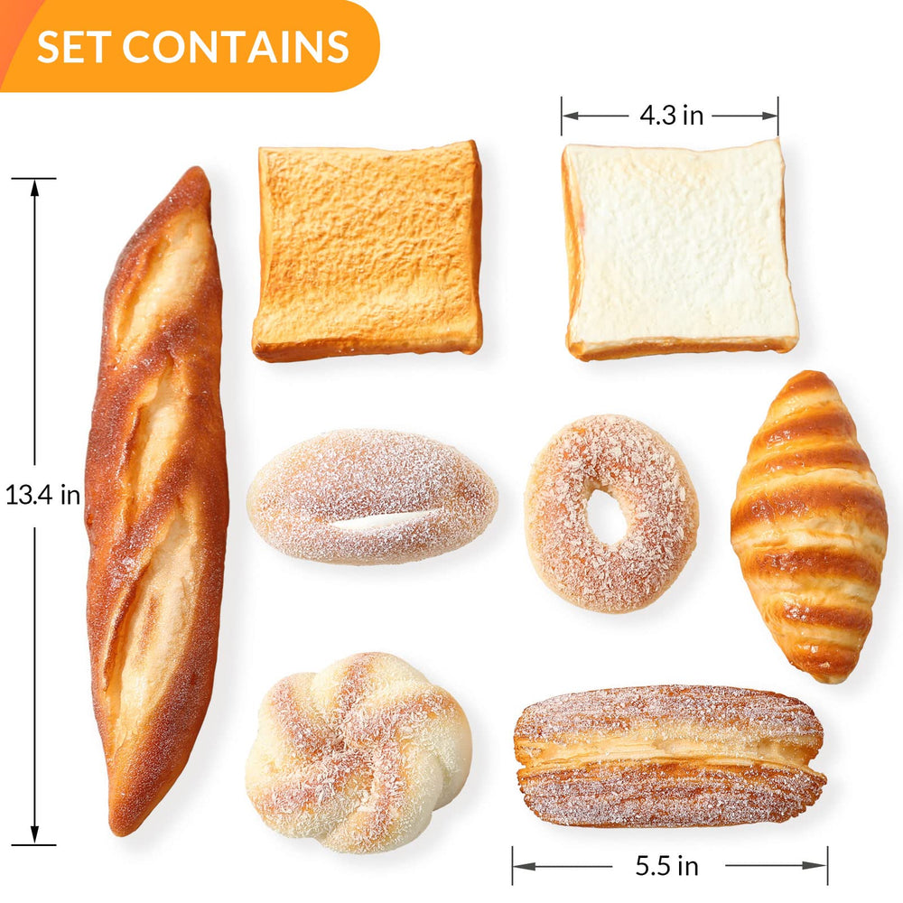 Joeabor artificial baguette for shop displays with warm bakery charm