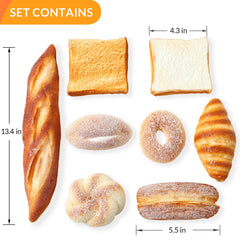 Joeabor artificial baguette for shop displays with warm bakery charm