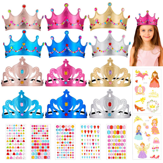JOELELI Crown Craft Kit: colorful foam crowns ready for imaginative dress-up