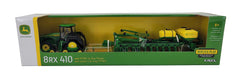 John Deere 8RX 410 toy front axle detail highlights sturdy construction for tactile play