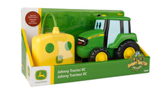 John Deere Johnny Tractor RC toy in action, promoting imaginative play through movement.