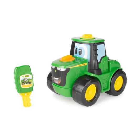 John Deere Key n Go Johnny Tractor key slot lights and sounds for engaging play