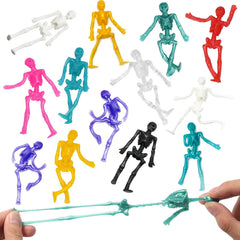 JOICEE stretchy skeleton toy demonstrates flexible stretch up to 21 inches for interactive play